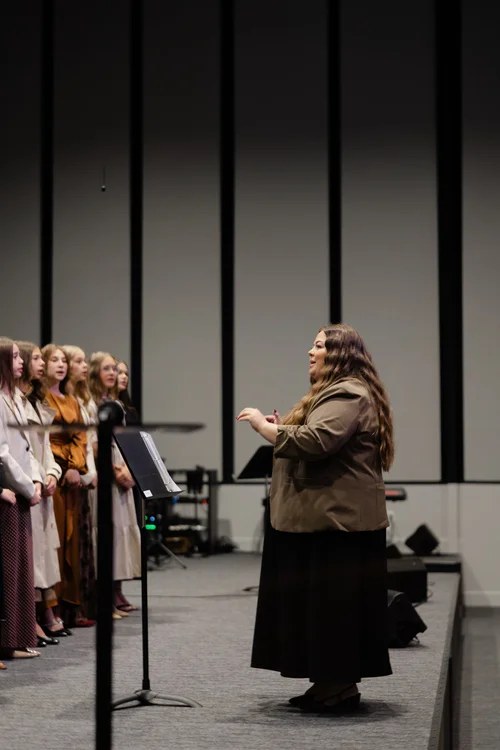 Choir rehearsal and direction